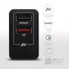 Axagon ACU-QS24 sienas lādētājs, 2x USB ports QC3.0/AFC/FCP + 5V-1.2A, 24W