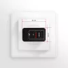Axagon ACU-QS24 sienas lādētājs, 2x USB ports QC3.0/AFC/FCP + 5V-1.2A, 24W