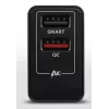 Axagon ACU-QS24 sienas lādētājs, 2x USB ports QC3.0/AFC/FCP + 5V-1.2A, 24W