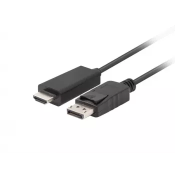 LANBERG DisplayPort(vīr.) V1.1 -> HDMI(vīr.) kabelis 1.8m Melns