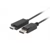 LANBERG Pārveidotājs DisplayPort–HDMI Melns