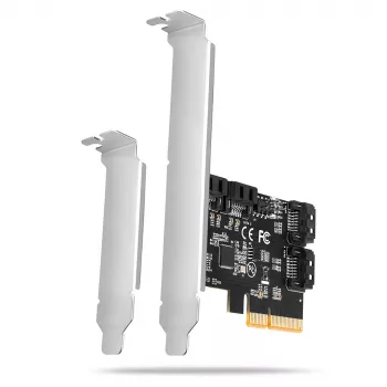 Axagon PCES-SA4X4 PCIe kontrolieris - 4x iekšējie SATA 6G porti, ASM1164, SP & LP