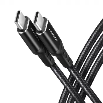 USB kabelis Axagon BUCM-CM20AB 2m USB-C melns
