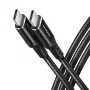 USB kabelis Axagon BUCM-CM20AB 2m USB-C melns