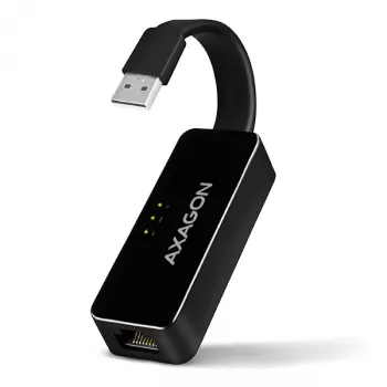 AXAGON ADE-XR USB 2.0 Type-A Fast Ethernet 10/100 adapteris, melns, 0.023 kg