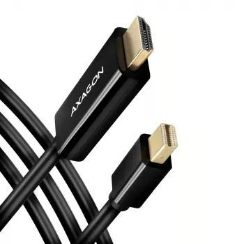Axagon RVDM-HI14C2 Mini DisplayPort uz HDMI adaptera kabelis 4K 30Hz 1.8m