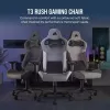 Universāla spēļu krēsls Corsair T3 RUSH 2023 Padded sēdeklis Antracīta Pelēks