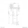 Neomounts WL55-875BL1 TV grīdas statīvs 55-100 collas - motorizēts - TÜV