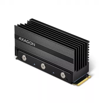 Axagon CLR-M2XL Pasīvais alumīnija radiators vienpusējiem un divpusējiem M.2 SSD diskiem, izmērs 2280, augstums 36 mm