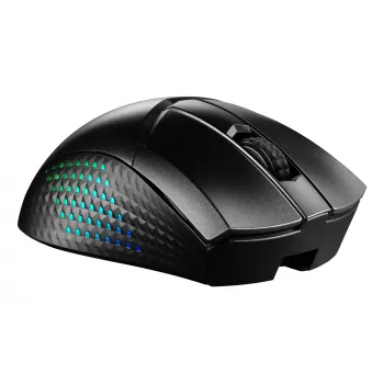 MSI CLUTCH GM51 LIGHTWEIGHT WIRELESS pele Gaming Labā roka RF Bezvadu + Bluetooth + USB Type-C Optiskā 26000 DPI