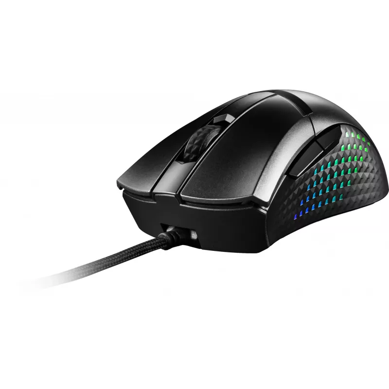MSI CLUTCH GM51 LIGHTWEIGHT WIRELESS pele Gaming Labā roka RF Bezvadu + Bluetooth + USB Type-C Optiskā 26000 DPI
