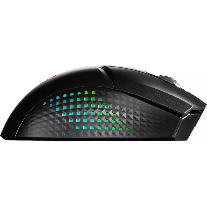 MSI CLUTCH GM51 LIGHTWEIGHT WIRELESS pele Gaming Labā roka RF Bezvadu + Bluetooth + USB Type-C Optiskā 26000 DPI