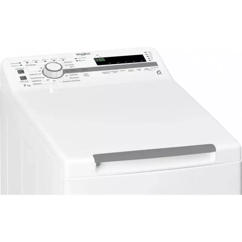 Whirlpool NTDLR 7220SS PL/N veļas mazgājamā mašīna, augšējā ielāde, 7 kg, 1200 apgr./min, balta