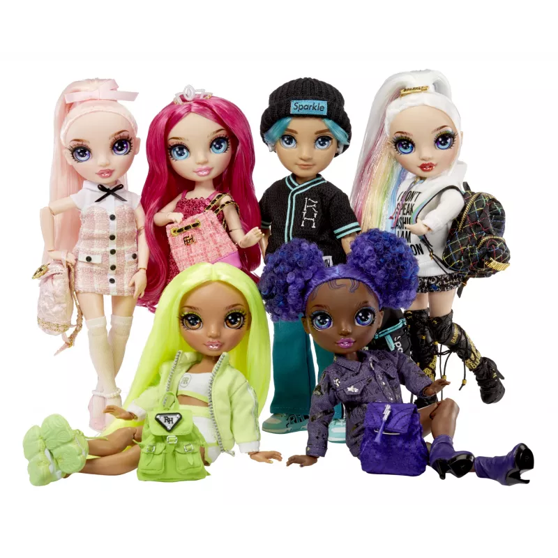 Rainbow High Junior High Leļļu Sērija 2 - Krystal, modes lelle, 23 cm, daudzkrāsaina