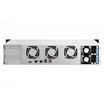 QNAP TS-864EU-RP-8G NAS/storage server Rack (2U) Intel® Celeron® N5095 8 GB DDR4 0 TB QNAP Turbo System Melns