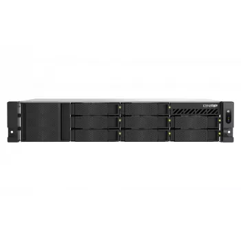 QNAP TS-855EU-RP NAS Rack (2U) Intel Atom® C5125 8 GB DDR4 0 TB QuTS hero Melns