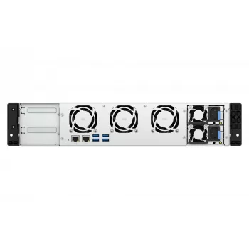QNAP TS-855EU-RP NAS Rack (2U) Intel Atom® C5125 8 GB DDR4 0 TB QuTS hero Melns