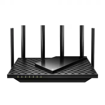 TP-Link Archer AX5400 Multi-Gigabit WiFi 6 maršrutētājs, Wi-Fi 6 (802.11ax), divjoslu (2,4 GHz / 5 GHz), Ethernet LAN, melns, galda/sienas maršrutētājs