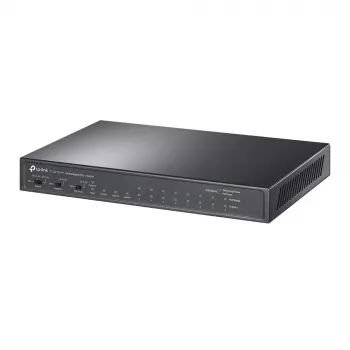 TP-Link 8 portu 10/100Mbps + 3 portu Gigabit darbvirsmas slēdzis ar 8 portu PoE+