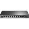 TP-Link 8 portu 10/100Mbps + 3 portu Gigabit darbvirsmas slēdzis ar 8 portu PoE+