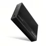 Axagon EE35-GTR USB-C 5Gbps - SATA 6G, 3.5 inch RIBBED box BLACK - USB Type C HDD korpuss 3.5 collu