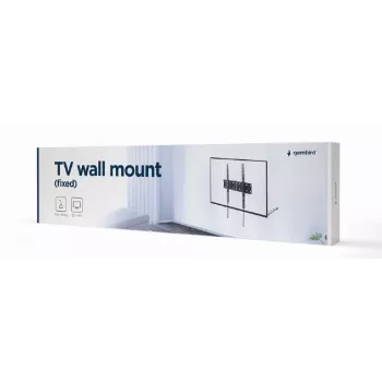 TV stiprinājums Gembird WM-55F-02 melns, 32–55 collu ekrāniem, max 40 kg, VESA 200x200–400x400, plāns 2.5 cm
