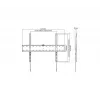 TV stiprinājums Gembird WM-70F-01 Melns 37–70 collu televizoriem, 40 kg, VESA 200x200–600x400, 2.5 cm plāns