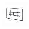 Fiksēts TV sienas stiprinājums Gembird WM-90F-01 43 inch–90 inch ekrāniem, max VESA 800x400, 70 kg, melns