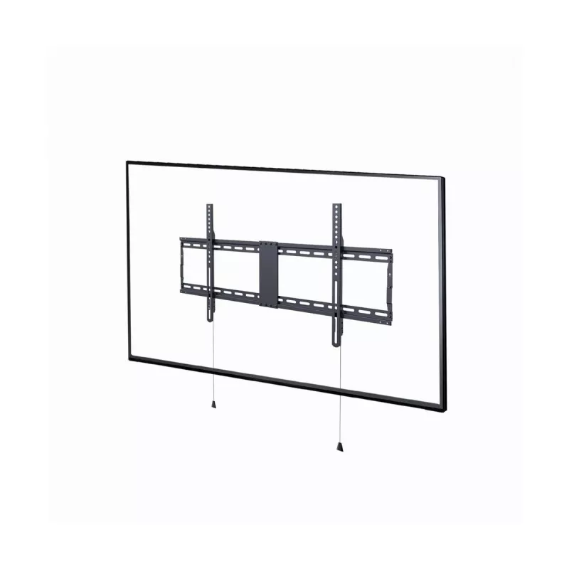 Fiksēts TV sienas stiprinājums Gembird WM-90F-01 43 inch–90 inch ekrāniem, max VESA 800x400, 70 kg, melns