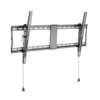 Sienas TV stiprinājums Gembird WM-90T-01 43–90 collu ekrāniem, VESA 200x200–800x400, slīpums -12°–3°, 70 kg, melns