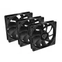GENESIS Oxal 120 datora korpusa ventilators 12 cm Melns 3 gab.