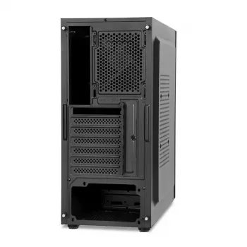 PC korpuss IBOX ANTILA 39 Midi Tower — Melns, ATX/microATX, GPU līdz 31 cm, CPU dzesētāja augstums 150 mm