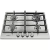 Whirlpool TGML 661 IX R Iebūvējamā gāzes plīts virsma, nerūsējošais tērauds, 58 cm, 4 zonas