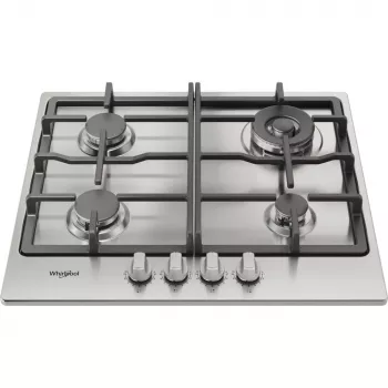 Whirlpool TGML 661 IX R Iebūvējamā gāzes plīts virsma, nerūsējošais tērauds, 58 cm, 4 zonas