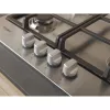 Whirlpool TGML 661 IX R Iebūvējamā gāzes plīts virsma, nerūsējošais tērauds, 58 cm, 4 zonas