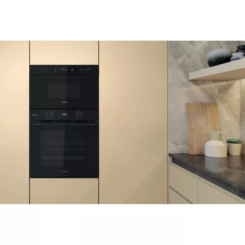Whirlpool MBNA900B Melns Iebūvējamais Solo Mikroviļņu Krāsns 22 L 750 W