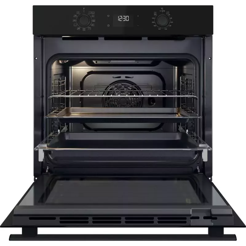 Iebūvējamā elektriskā cepeškrāsns WHIRLPOOL OMR58HU1B — 71 L, A+, hidrolītiskā pašattīrīšanās, konvekcija, grils, teleskopiskā sliede