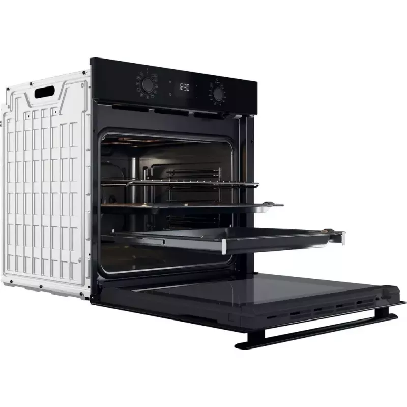 Iebūvējamā elektriskā cepeškrāsns WHIRLPOOL OMR58HU1B — 71 L, A+, hidrolītiskā pašattīrīšanās, konvekcija, grils, teleskopiskā sliede
