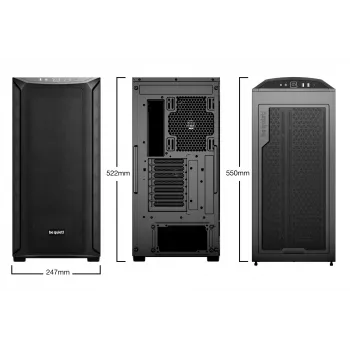 PC korpuss be quiet! Shadow Base 800 Midi Tower Melns