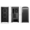 PC korpuss be quiet! Shadow Base 800 FX Melns Midi Tower
