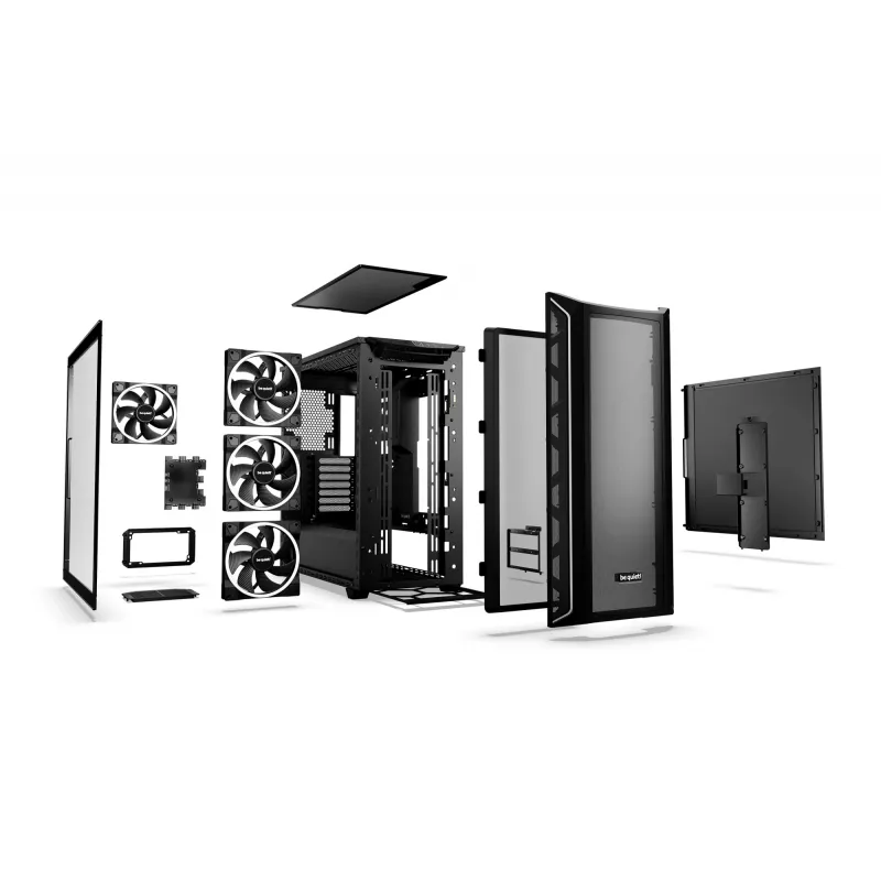 PC korpuss be quiet! Shadow Base 800 FX Melns Midi Tower