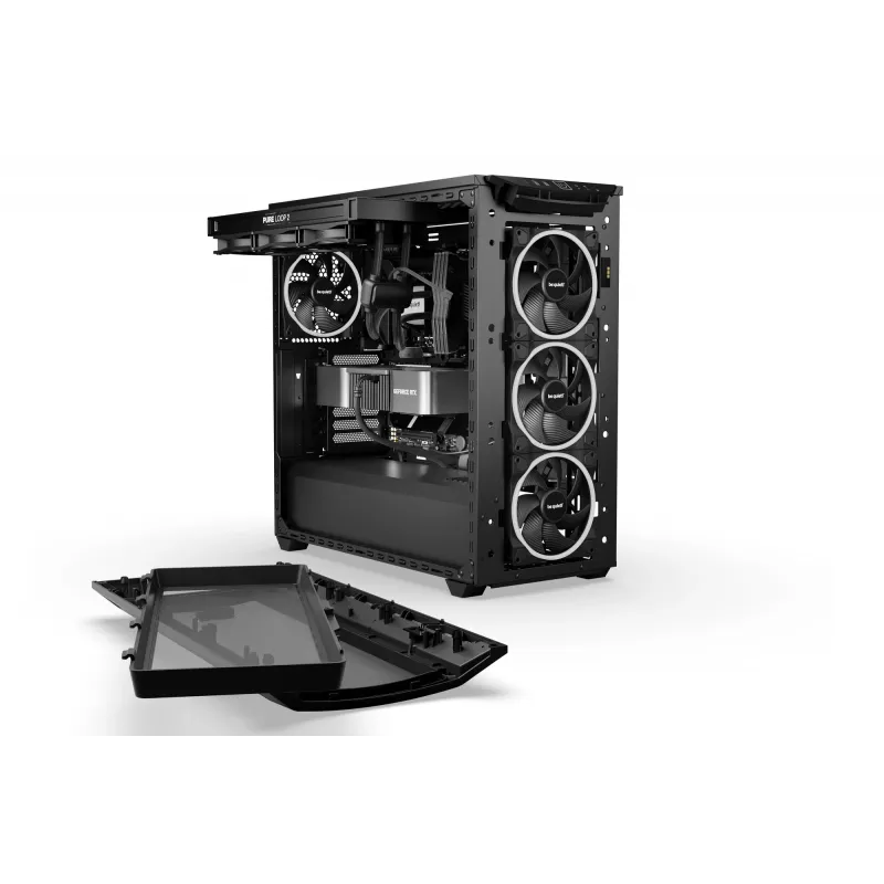 PC korpuss be quiet! Shadow Base 800 FX Melns Midi Tower