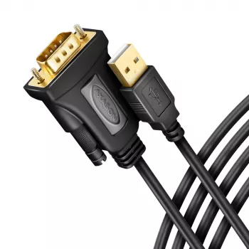 Axagon ADS-1PQN USB-A 2.0 – RS-232 DB9-M adaptera kabelis 1.5m FTDI