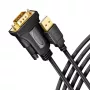 Axagon ADS-1PQN USB-A 2.0 – RS-232 DB9-M adaptera kabelis 1.5m FTDI