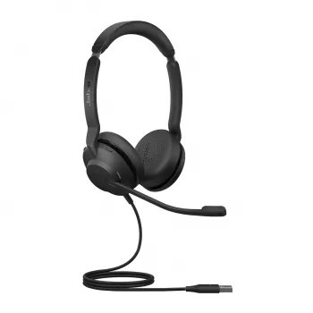 Jabra Evolve2 30 SE USB-A, UC Stereo, vadu austiņas, 20-20000 Hz, 125 g, melnas