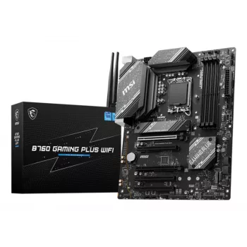 Mātesplate MSI B760 GAMING PLUS WIFI — Intel B760, LGA 1700, ATX, DDR5, 4 DIMM, Wi‑Fi 6E, 2.5Gb LAN