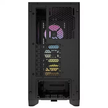 CORSAIR 3000D RGB AIRFLOW melns vidējais tornis ATX korpuss
