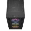 CORSAIR 3000D RGB AIRFLOW melns vidējais tornis ATX korpuss
