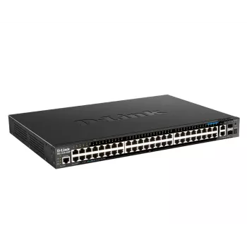 D-Link DGS-1520-52MP pārvaldāms L3 gigabitu Ethernet (10/100/1000) PoE slēdzis 1U melns