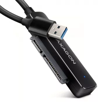 Axagon ADSA-FP2A interfeisa karte USB 3.2 Gen 1 SATA vīrišķais melns